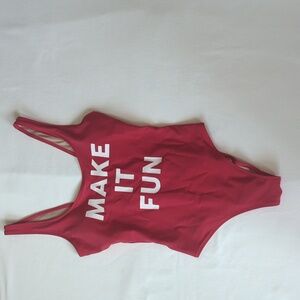 Old Navy Women's Red One Piece Bathing Suit Size M
